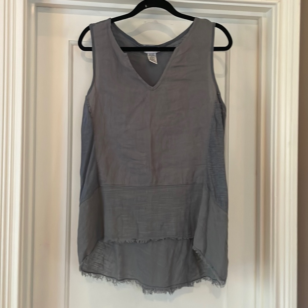 Blue/grey tank top by XCVI Wearables